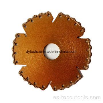 Diamante Disc/Saw Blade/cuchilla de diamante de vacío Breaded